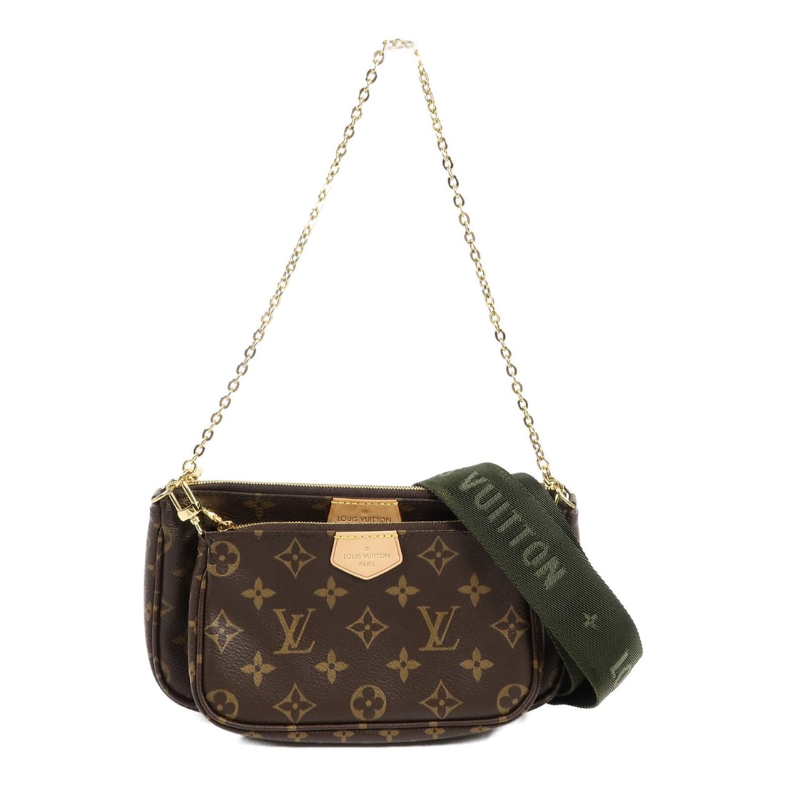 Louis Vuitton M44813 Multi Pochette Accessoires Monogram 2way Shoulder Bag: Louis Vuitton M44813 Multi Pochette Accessoires Monogram 2way Shoulder Bag Louis Vuitton Multi Pochette Accessoires 2-way shoulder bag in Monogram PVC coated canvas. This women's bag features a brown 