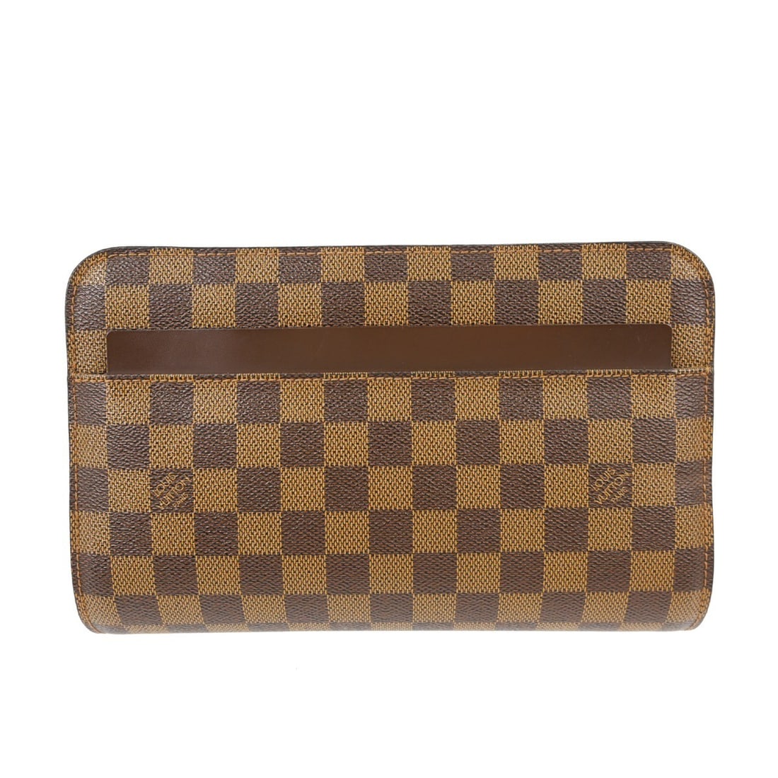 Louis Vuitton Pochette Saint Louis Brown Canvas Clutch (1 of 12)