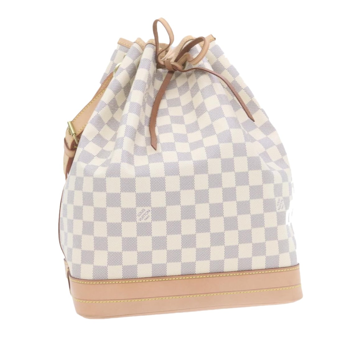 Louis Vuitton N42222 Noe Shoulder Bag in Damier Azur Canvas: Louis Vuitton N42222 Noe Shoulder Bag in Damier Azur Canvas Louis Vuitton Noe shoulder bag in Damier Azur canvas. This women's bag is made in France and includes the dust bag and item box. It is in pr