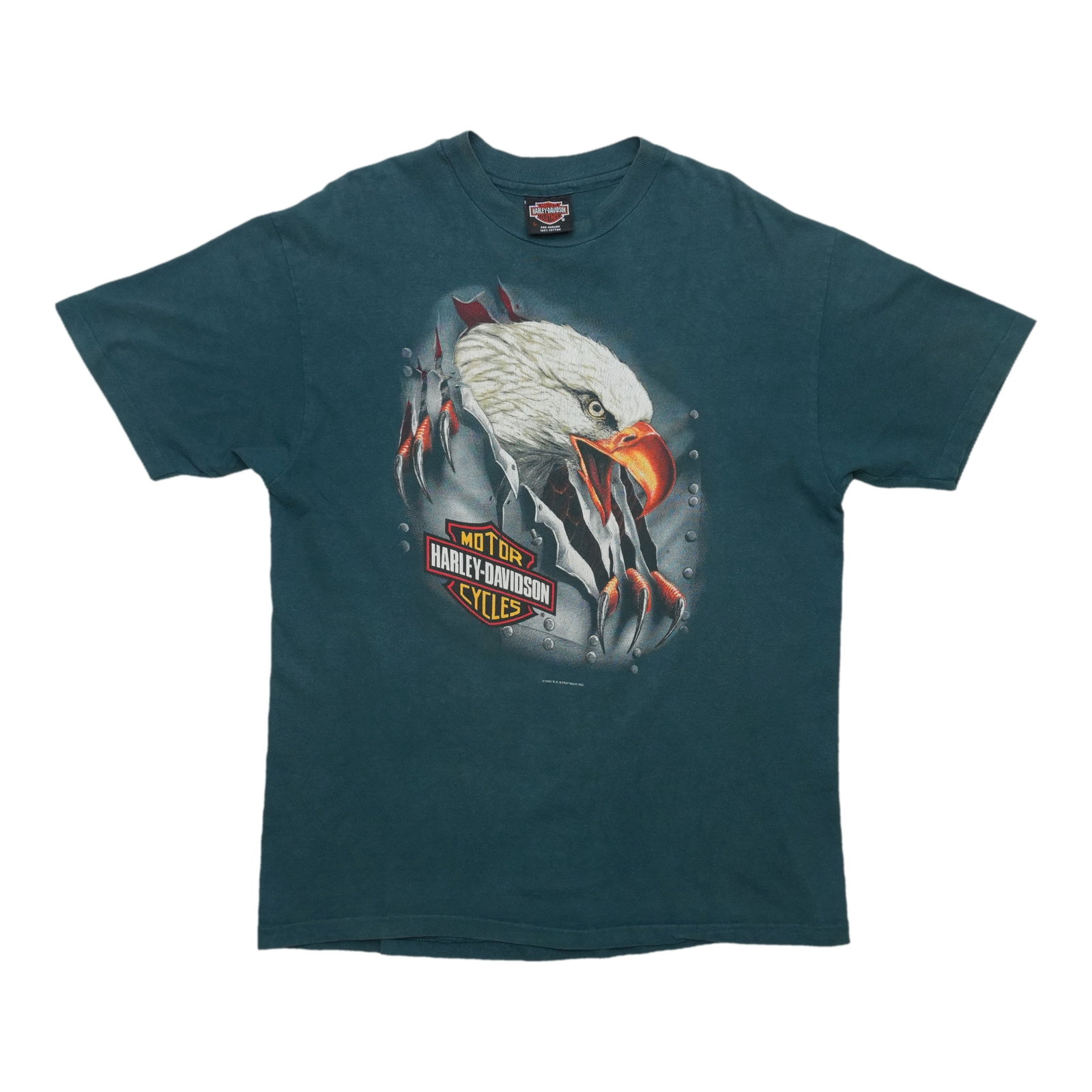 Vintage 1994 Harley Davidson Greenville SC Eagle T Shirt Large: Vintage 1994 Harley Davidson Greenville SC Eagle T Shirt Large Original vintage 1994 Harley Davidson Eagle Greenville, SC shirt with front and back graphics. This is a true vintage shirt, not a modern