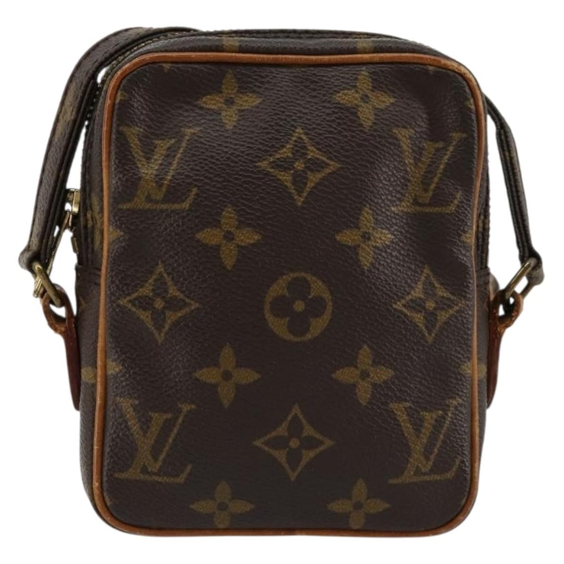 Louis Vuitton Danube Unisex Brown Monogram Canvas Bag: Louis Vuitton Danube Unisex Brown Monogram Canvas Bag This Louis Vuitton Danube Handbag is crafted from signature monogram canvas in brown and designed for unisex use. The bag shows signs of wear, inc