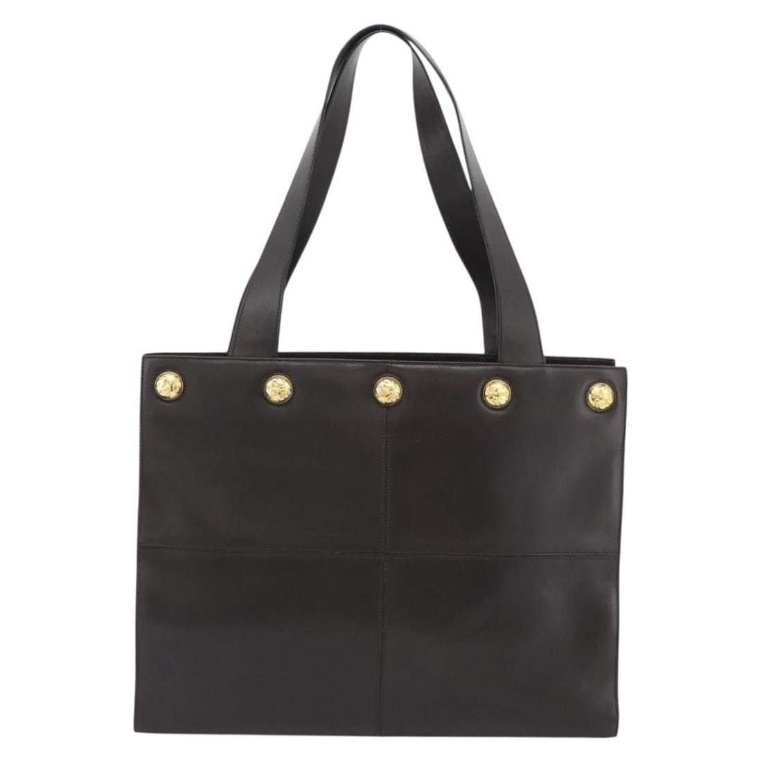 Brown Leather Handbag Salvatore Ferragamo Vintage Italy: Brown Leather Handbag Salvatore Ferragamo Vintage Italy Vintage Salvatore Ferragamo leather bag in brown, designed for women and made in Italy. The item is in fair condition with light exterior wear, 