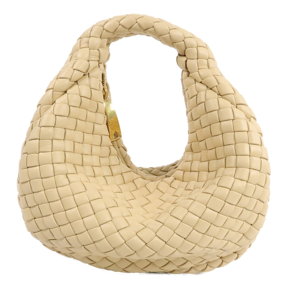 Bottega Veneta Mini Padded Jodie Beige Lambskin Handbag (1 of 13)