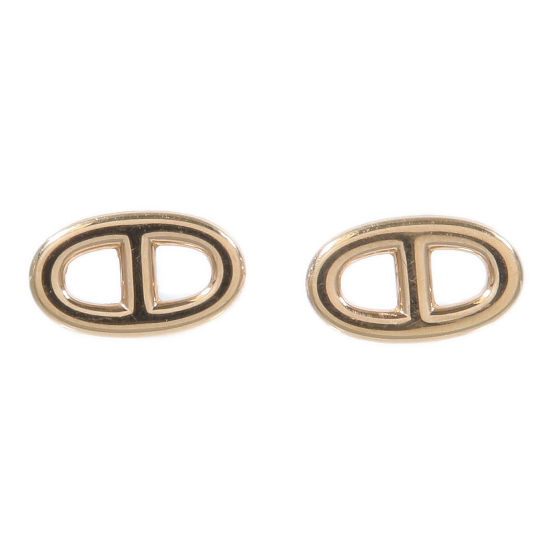 Hermes Farandole Pierced Earrings in 18K Rose Gold: Hermes Farandole Pierced Earrings in 18K Rose Gold Hermes Farandole pierced earrings crafted in 18K pink gold. This women's pair features the Farandole design and comes with a storage box, guarantee, 