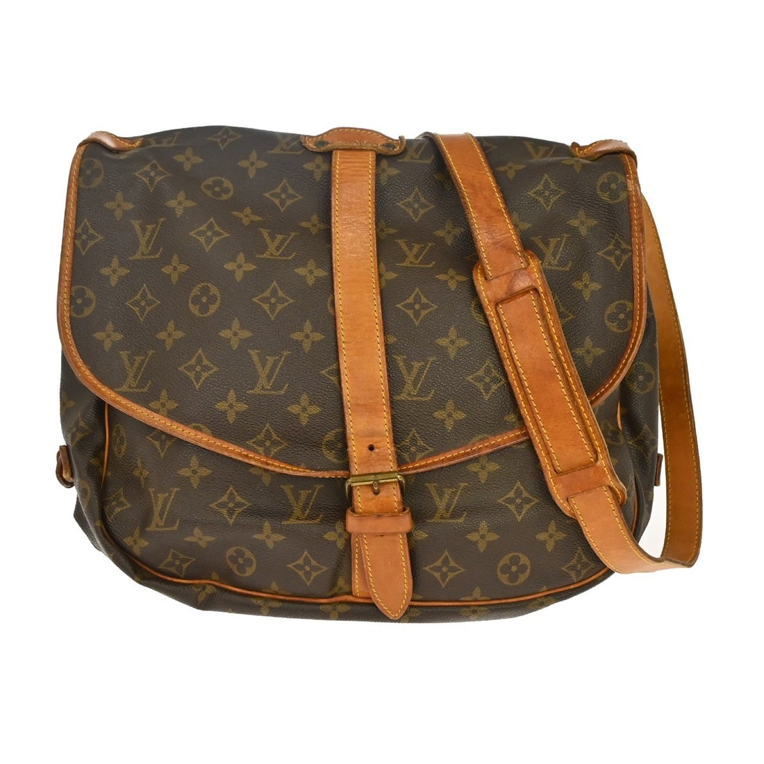 Louis Vuitton Saumur 35 Monogram Crossbody Shoulder Bag M42254 (1 of 16)