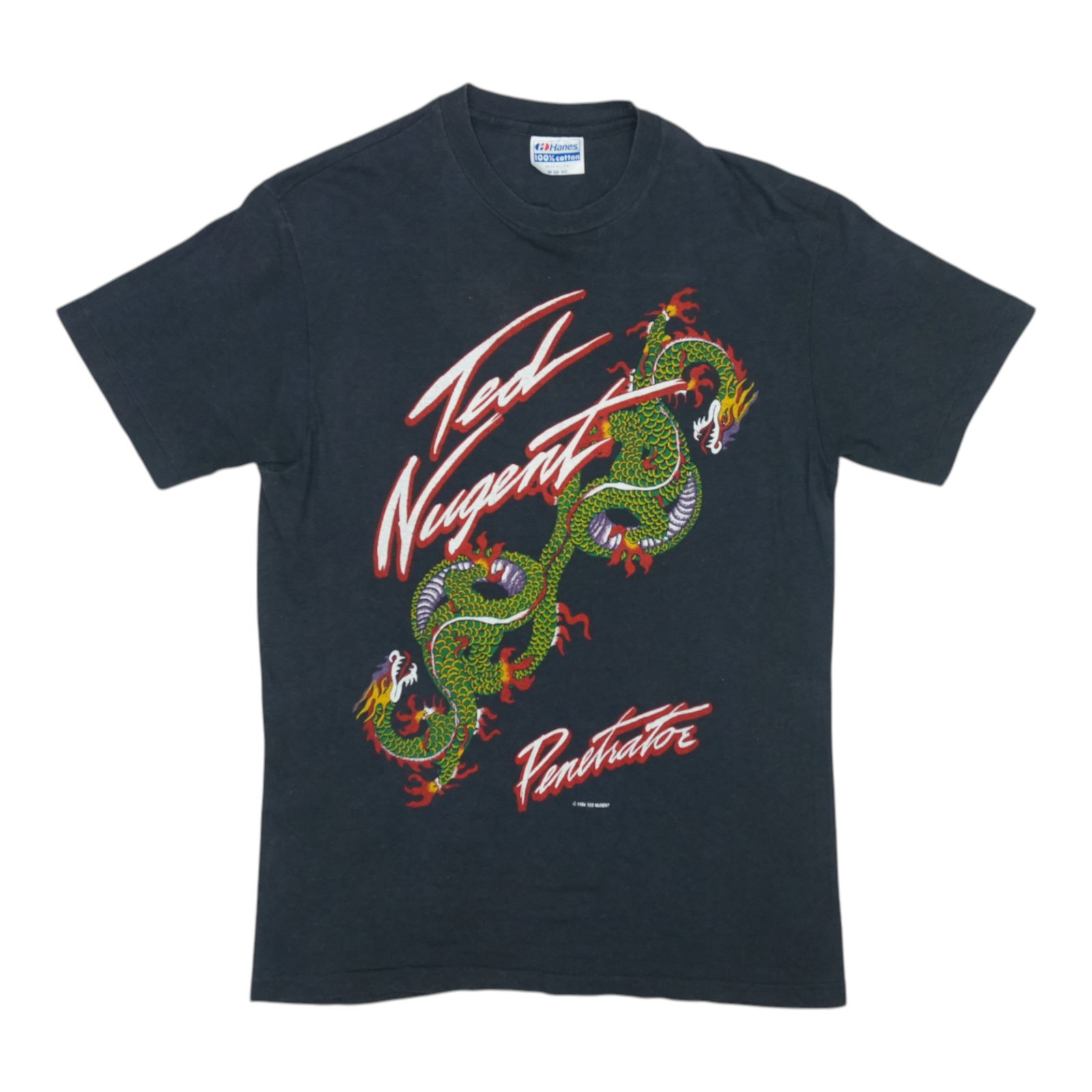 Vintage Ted Nugent 1984 World Penetration Tour T Shirt Medium: Vintage Ted Nugent 1984 World Penetration Tour T Shirt Medium Authentic original vintage 1984 Ted Nugent World Penetration Tour shirt with front and back graphics. This is a true vintage shirt, not a