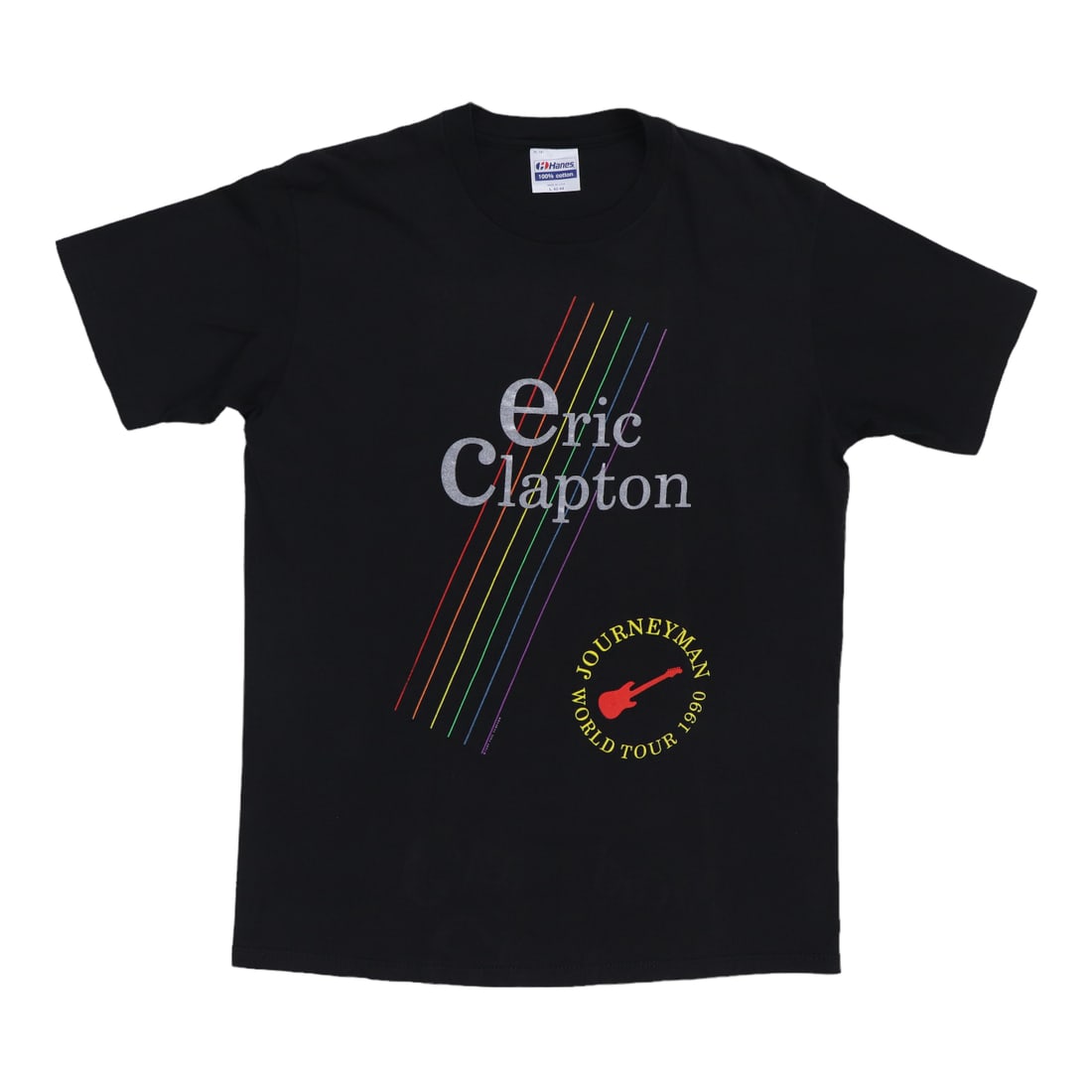 Black 1990 Eric Clapton Journeyman Tour T Shirt Large (1 of 6)