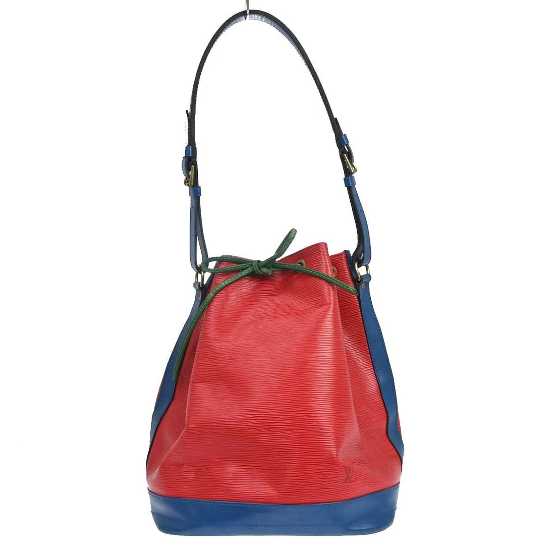 Louis Vuitton Noe Epi Leather Shoulder Bag M44084 Tricolor: Louis Vuitton Noe Epi Leather Shoulder Bag M44084 Tricolor Louis Vuitton Epi Noe shoulder bag in Toriko color, featuring a drawstring closure, adjustable shoulder strap, and a medium-sized silhouette.