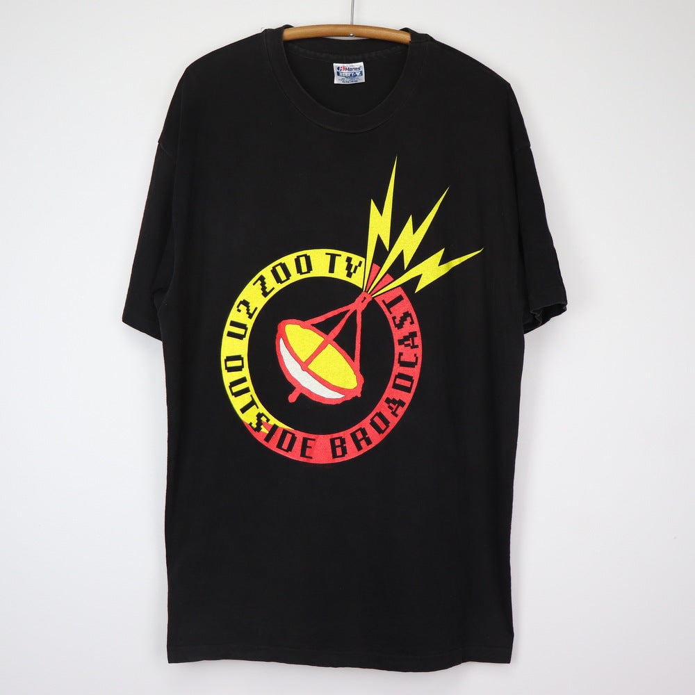 Black 1993 U2 Zoo TV Tour T Shirt XL (1 of 5)