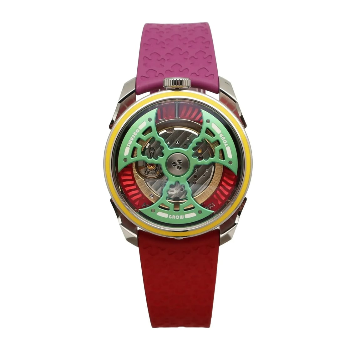 MAD Grow Your Dreams 42mm Steel Wristwatch with Box Extra Strap (1 of 8)
