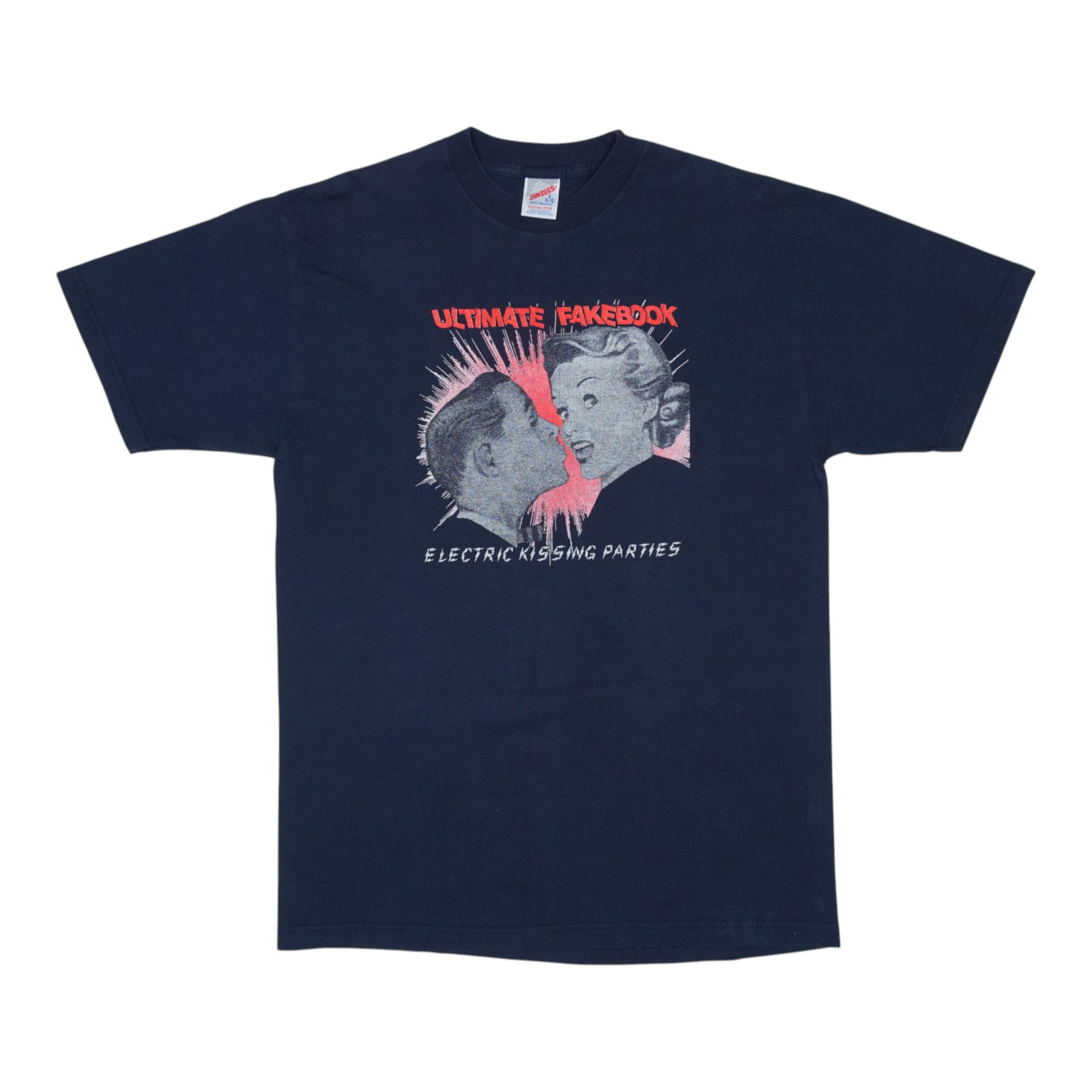 Blue Cotton Vintage Band Shirt Ultimate Fakebook Electric Kissing Parties Large (1 of 5)