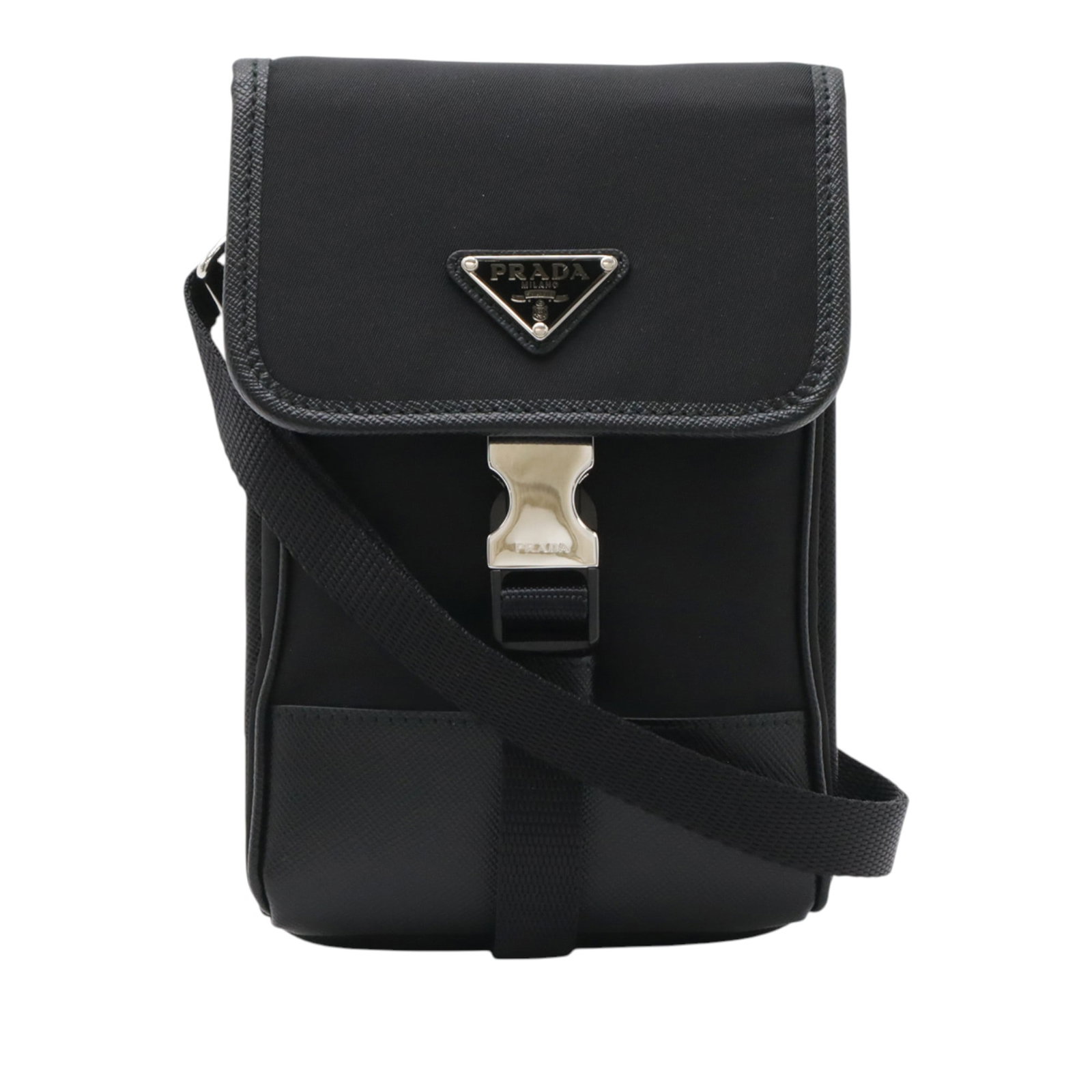 Prada Re Nylon Phone Case Crossbody with Saffiano Trim (1 of 8)