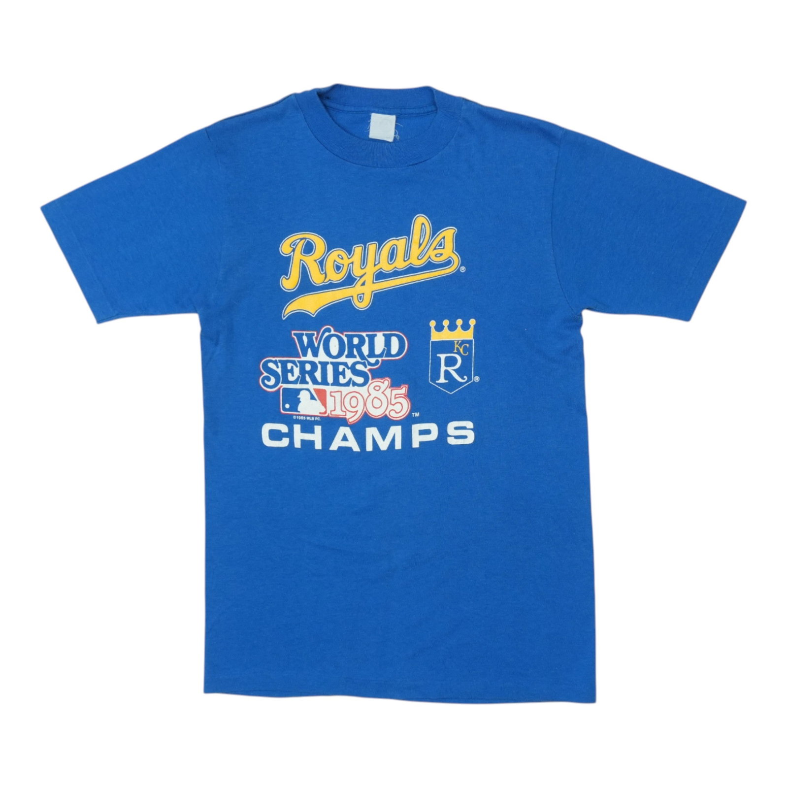 Vintage Kansas City Royals 1985 World Series Champions Blue Shirt Medium (1 of 2)