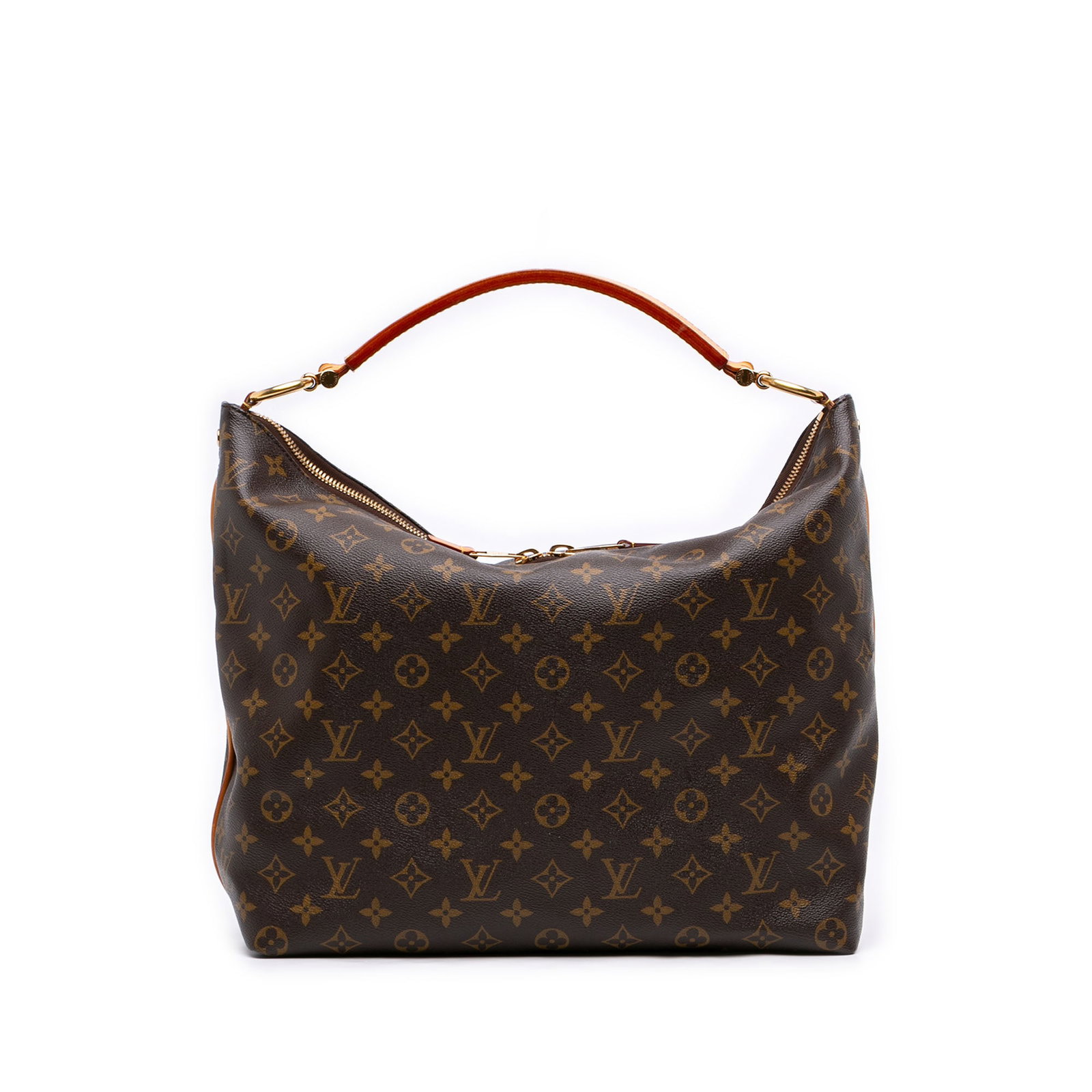 Louis Vuitton Sully MM Monogram Canvas Shoulder Bag: Louis Vuitton Sully MM Monogram Canvas Shoulder Bag Louis Vuitton Monogram Sully MM shoulder bag with a monogram canvas body, flat vachetta leather handle, top zip closure, and interior slip pockets. 