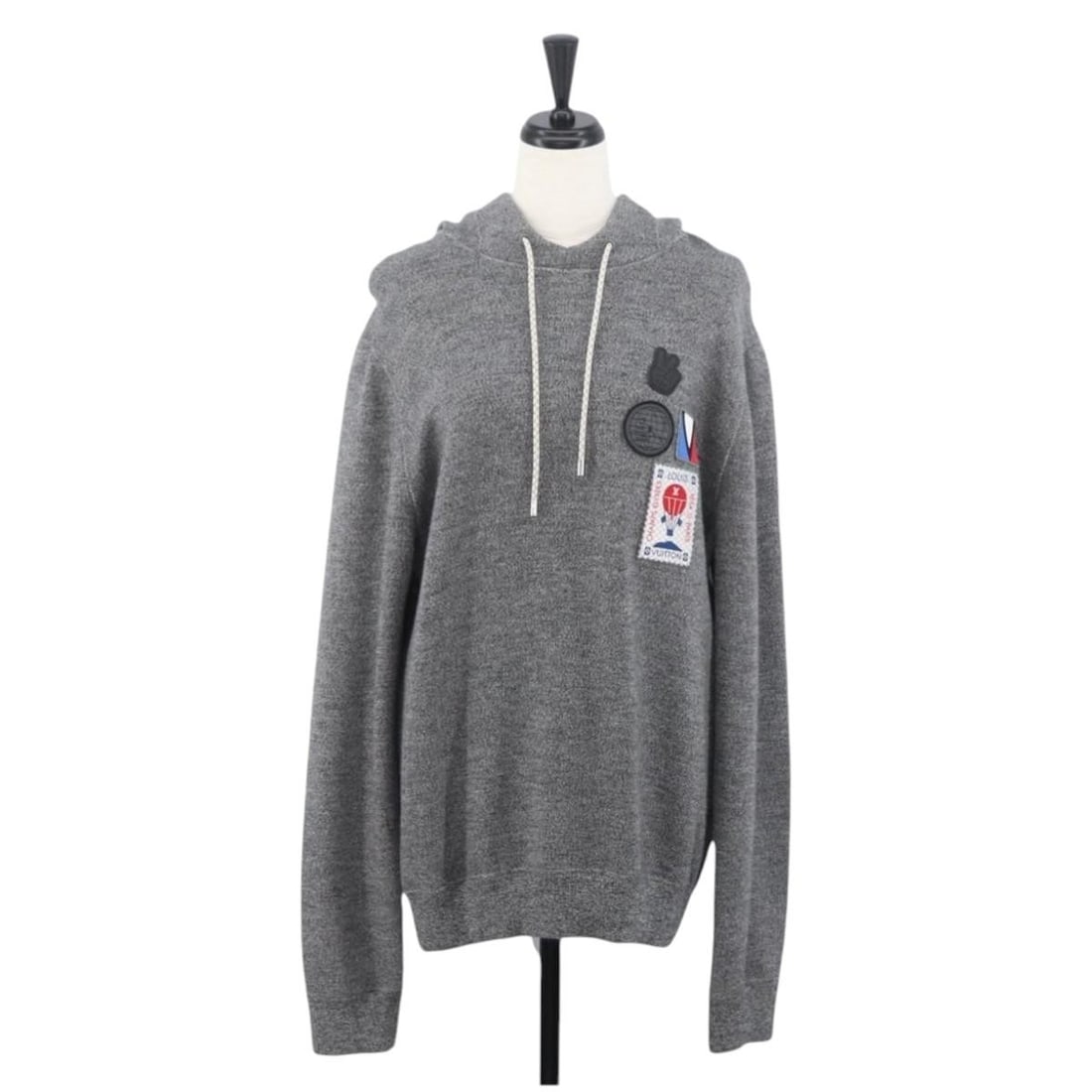Louis Vuitton LV Cup Gray Wool Women's Jacket AMZ553M: Louis Vuitton LV Cup Gray Wool Women's Jacket AMZ553M This Louis Vuitton women's jacket is crafted from wool in gray and made in Italy. It is listed as size A/Excellent condition and comes with the it