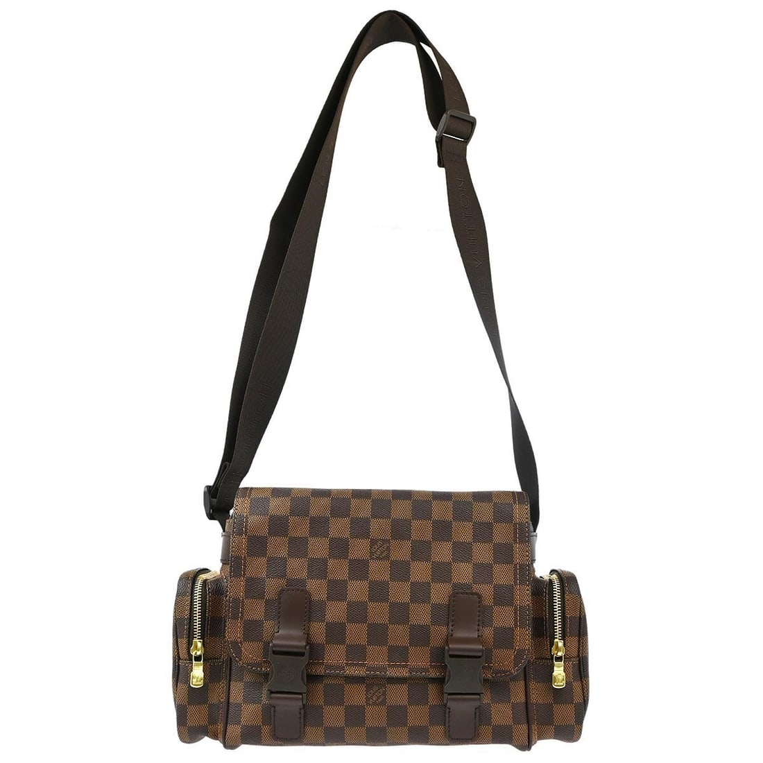 Louis Vuitton Reporter Melville Ebene Damier Canvas Crossbody Bag N51126: Louis Vuitton Reporter Melville Ebene Damier Canvas Crossbody Bag N51126 Louis Vuitton Damier Reporter Melville shoulder bag in Ebene brown Damier canvas and leather, made in France. It features a but