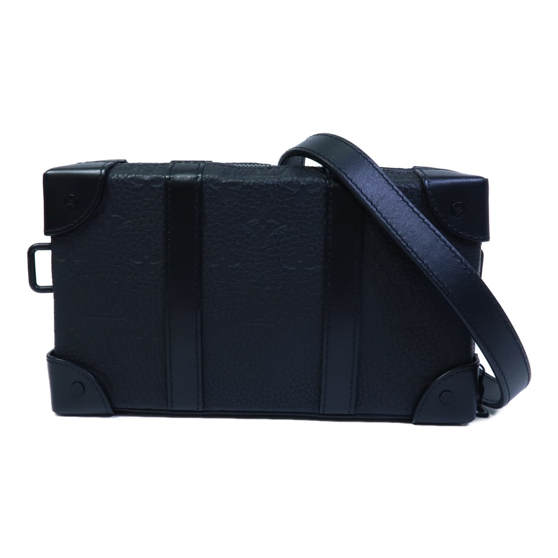 Louis Vuitton M80224 LV Soft Trunk Black Monogram Taurillon Shoulder Bag (1 of 11)