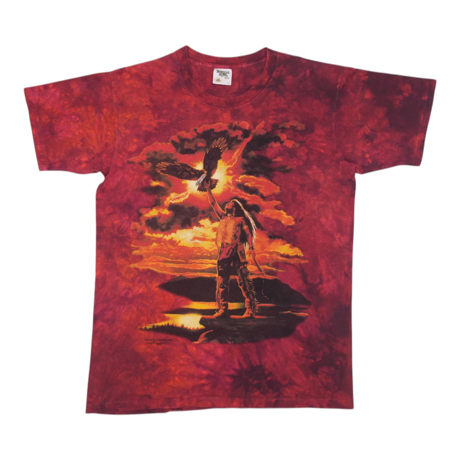 The Mountain Native American Tie Dye Shirt 1996 Large: The Mountain Native American Tie Dye Shirt 1996 Large Authentic vintage 1996 The Mountain Native American tie dye shirt. This is an original vintage shirt, not a modern reproduction. It features no