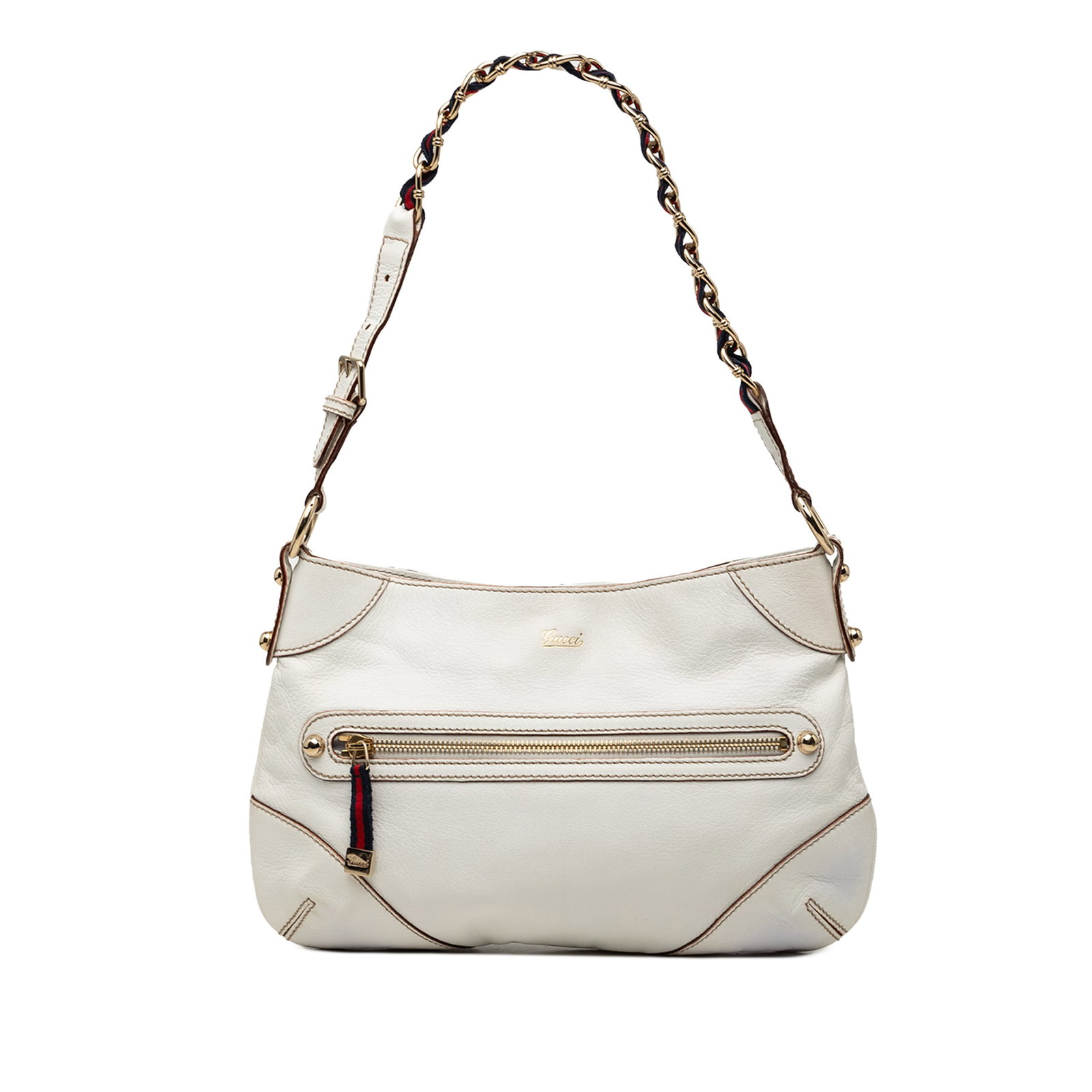Gucci Capri Ranch Kid Leather Shoulder Bag with Web Detail (1 of 8)