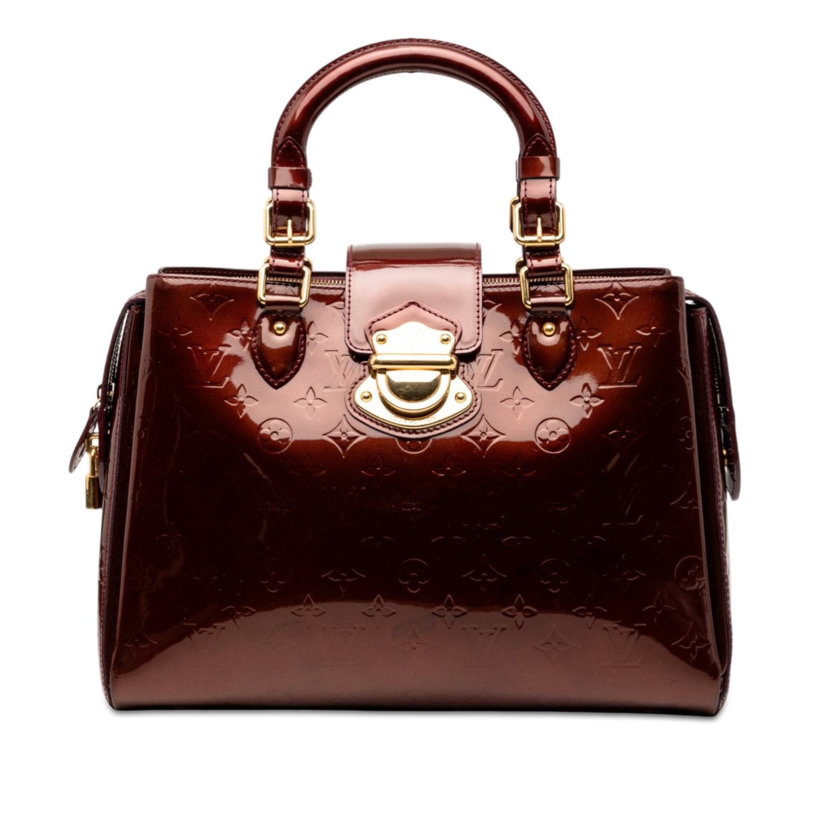 Louis Vuitton Melrose Avenue Red Vernis Leather Satchel Handbag: Louis Vuitton Melrose Avenue Red Vernis Leather Satchel Handbag The Louis Vuitton Monogram Vernis Melrose Avenue is crafted from vernis leather and features rolled leather handles, a top zip closure w