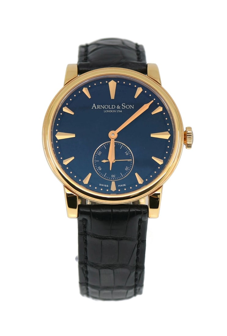Arnold & Son HMS1 18K Rose Gold Watch Ref 1LCMP.B01A.C111A: Arnold & Son HMS1 18K Rose Gold Watch Ref 1LCMP.B01A.C111A Experience sophistication with the Arnold & Son HMS1 18K Rose Gold Watch, a stunning wristwatch that combines classic elegance with modern cr