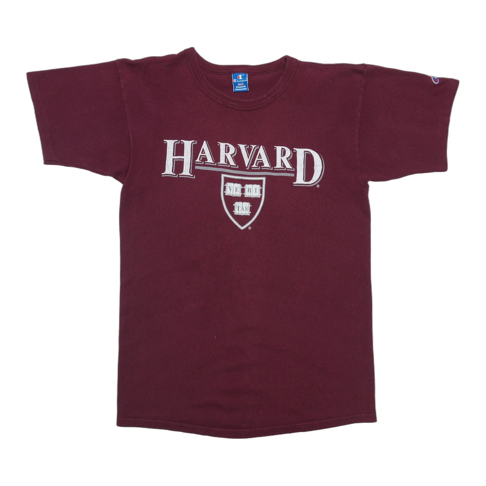 Red 1990s Harvard University Cotton Graphic T Shirt (1 of 4)