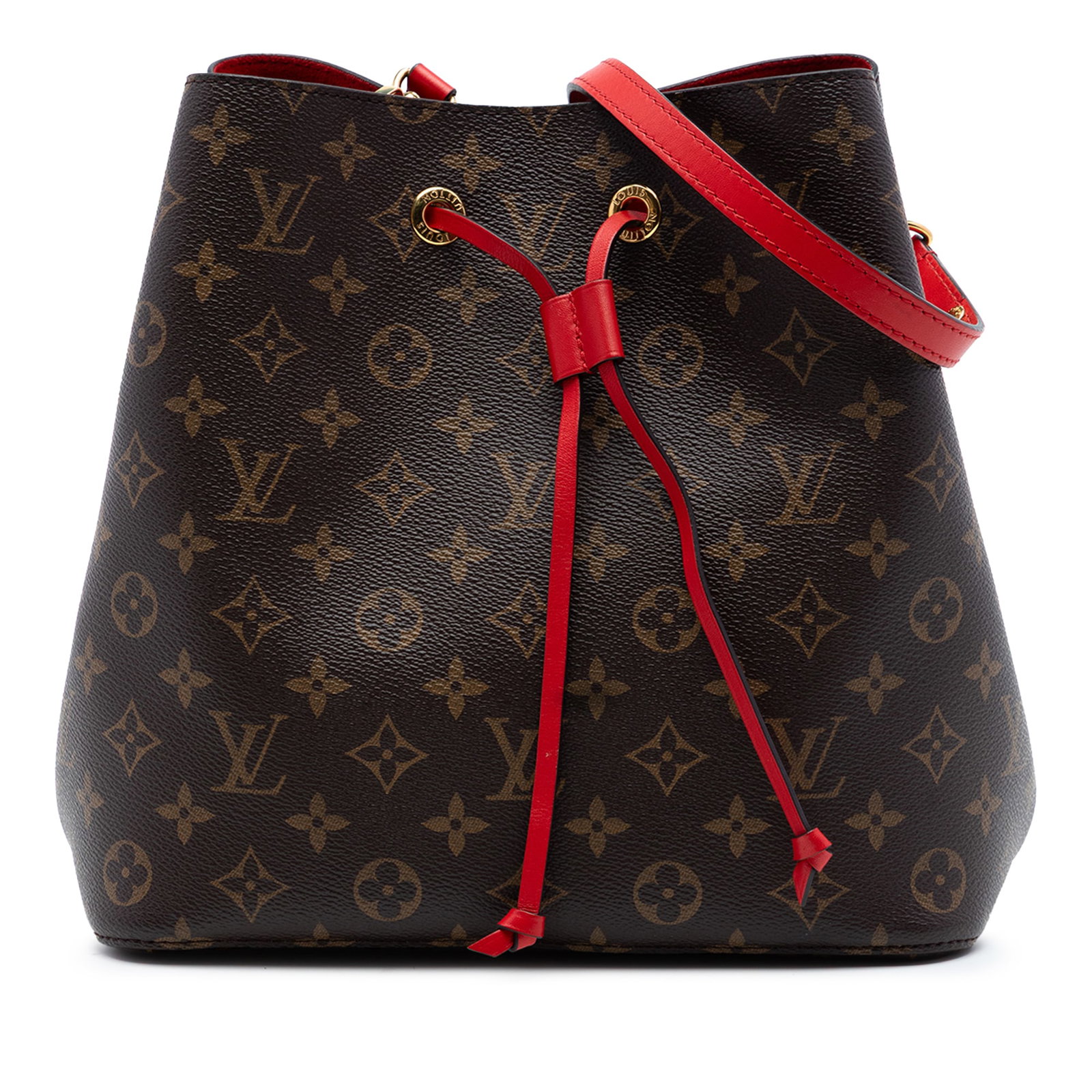 Louis Vuitton Neonoe MM Monogram Canvas Bucket Bag: Louis Vuitton Neonoe MM Monogram Canvas Bucket Bag This Louis Vuitton Monogram Neonoe MM bag features a classic monogram canvas exterior with an adjustable and detachable flat leather strap. It is des