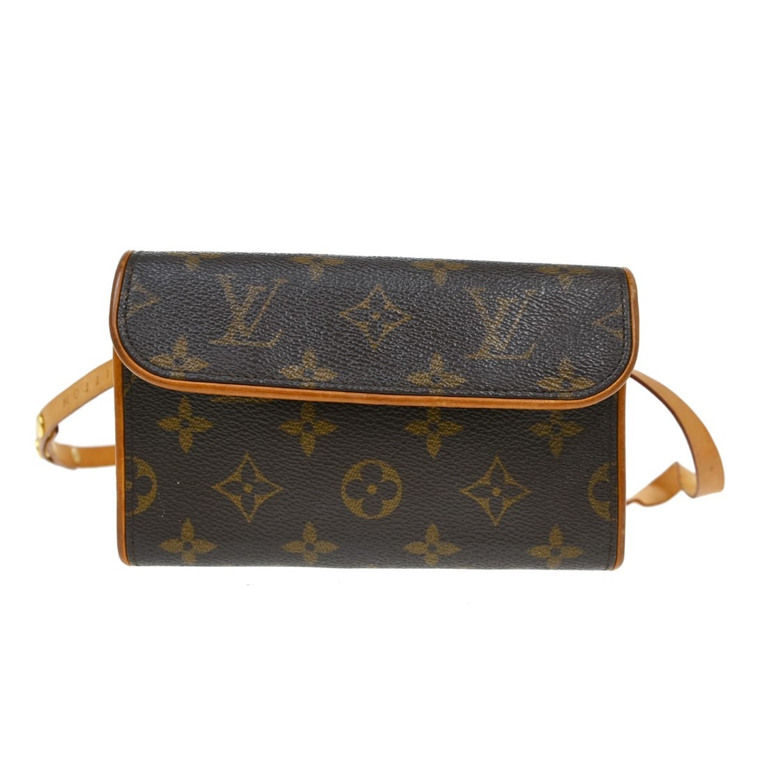 Louis Vuitton Florentine Monogram Canvas Belt Bag Brown: Louis Vuitton Florentine Monogram Canvas Belt Bag Brown Louis Vuitton Florentine Monogram waist pouch in brown canvas. This women's bag is made in France and remains in good condition, showing light s
