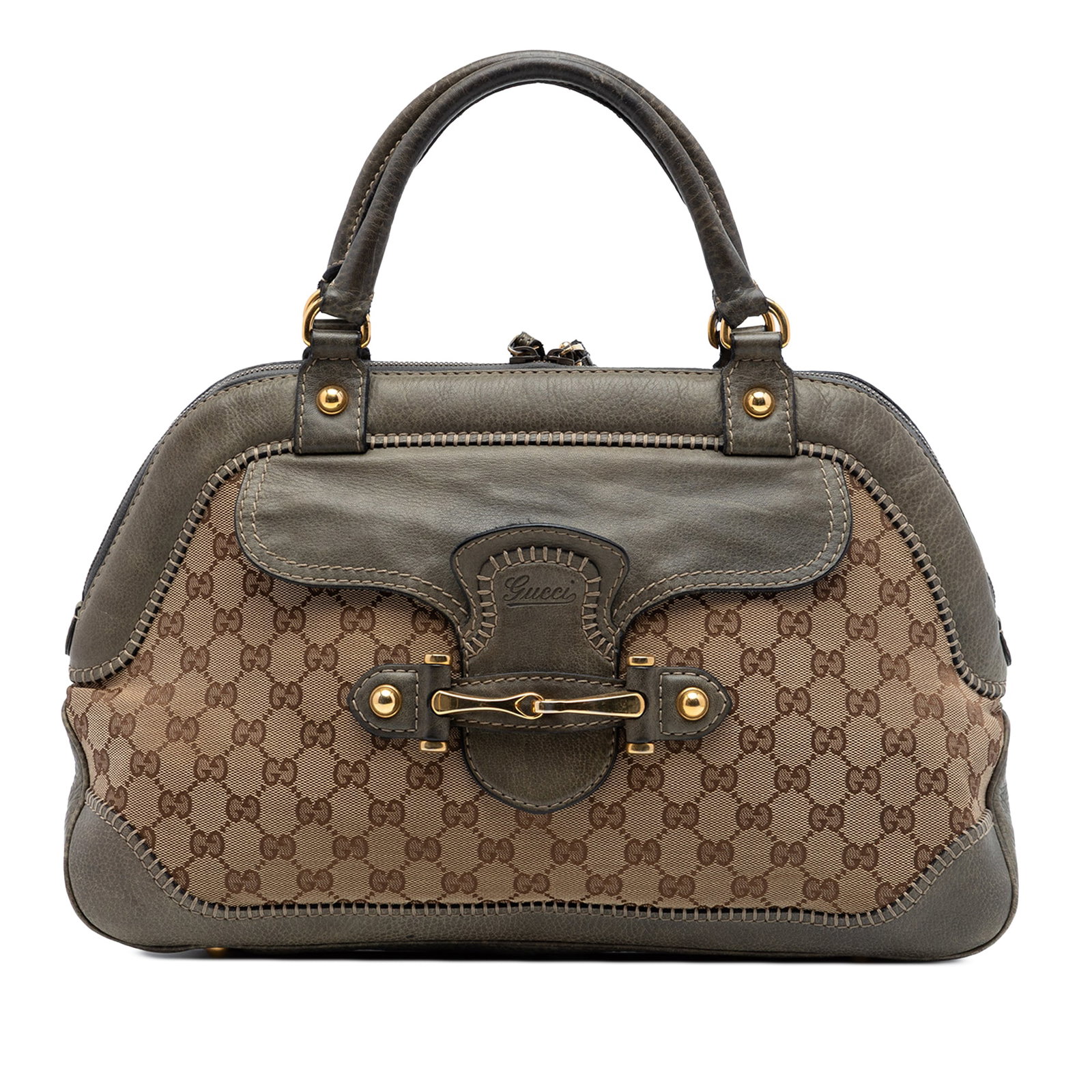 Gucci New Pelham canvas tote with leather trim (1 of 7)