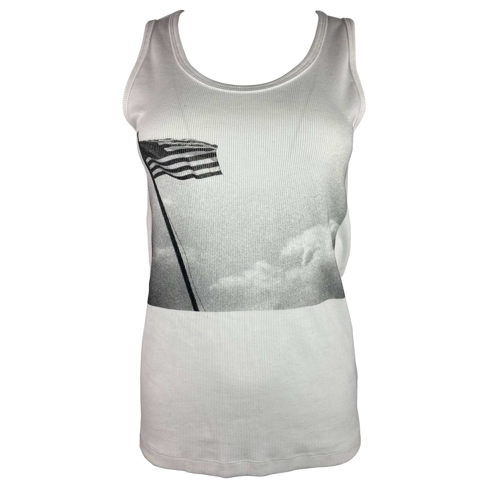 Calvin Klein Andy Warhol tank top white size S (1 of 7)