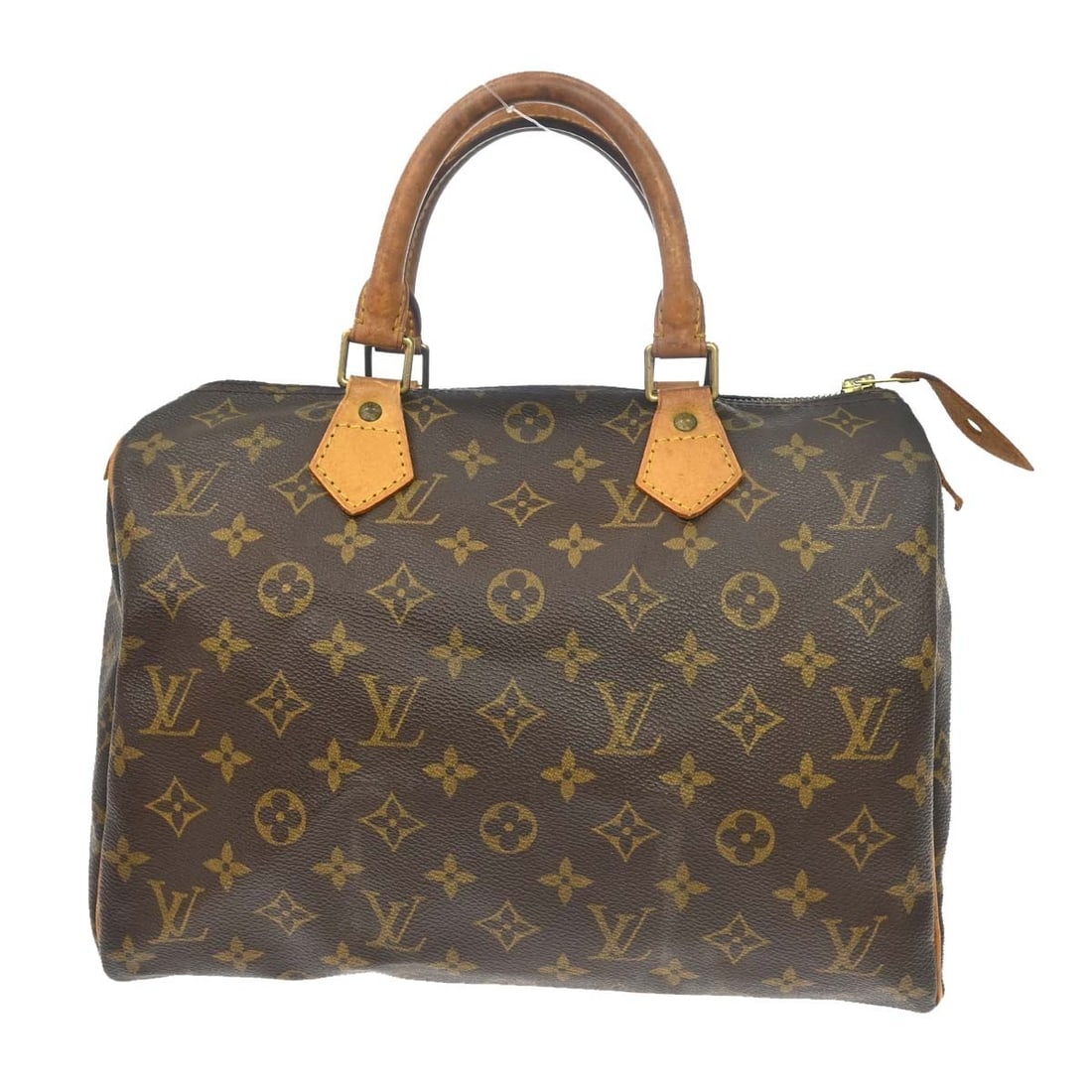 Louis Vuitton Speedy handbag in brown monogram canvas: Louis Vuitton Speedy handbag in brown monogram canvas Louis Vuitton Speedy handbag in brown monogram canvas. This women's bag is made in France and is presented in fair condition with visible wear thr