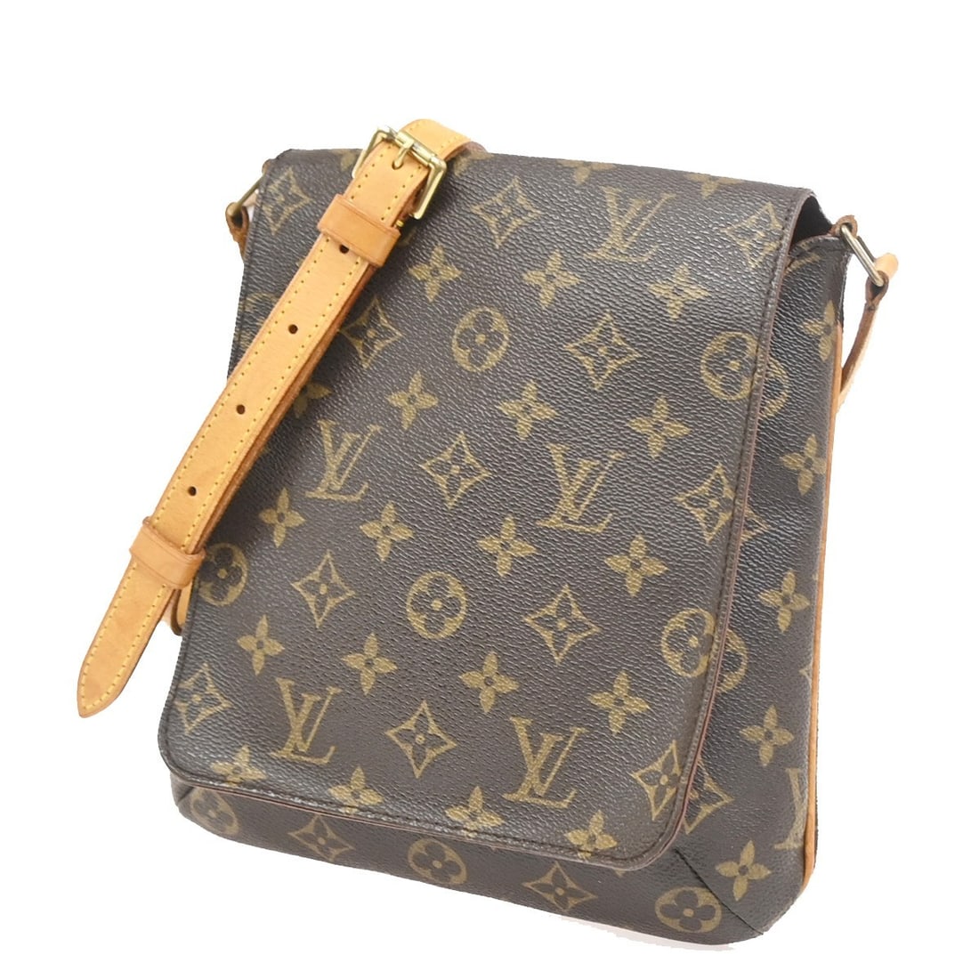 Louis Vuitton Musette Salsa Shoulder Bag Brown Canvas: Louis Vuitton Musette Salsa Shoulder Bag Brown Canvas Louis Vuitton Musette Salsa shoulder bag in brown canvas. This pre-owned piece shows fair overall condition with visible wear to the exterior, inc