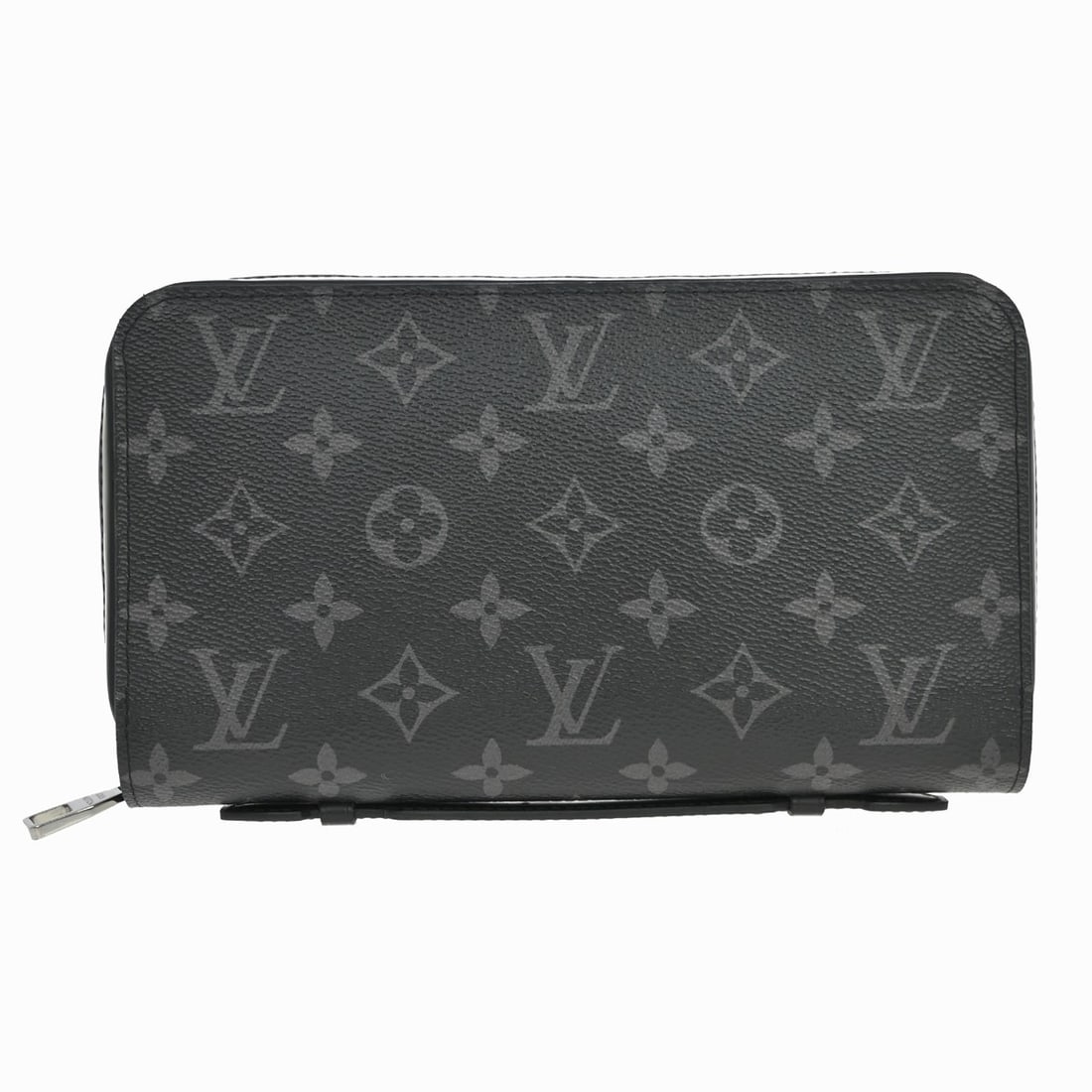 Louis Vuitton M61698 Monogram Eclipse zip around long wallet: Louis Vuitton M61698 Monogram Eclipse zip around long wallet Louis Vuitton Zippy Long Wallet in Monogram canvas and leather, presented in black with a zip-around closure. This women's long wallet is m