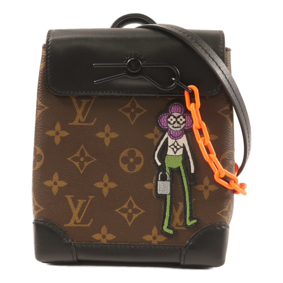 Louis Vuitton M80327 Steamer XS Monogram Solar Ray Shoulder Bag: Louis Vuitton M80327 Steamer XS Monogram Solar Ray Shoulder Bag Louis Vuitton LV Friends Steamer XS shoulder bag, model M80327, in brown and black with Monogram Solar Ray and PVC coated canvas. It fea