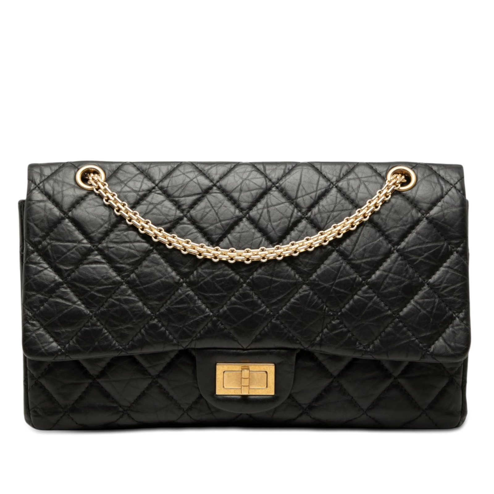 Chanel Reissue 2.55 227 quilted aged calfskin shoulder bag (1 of 6)