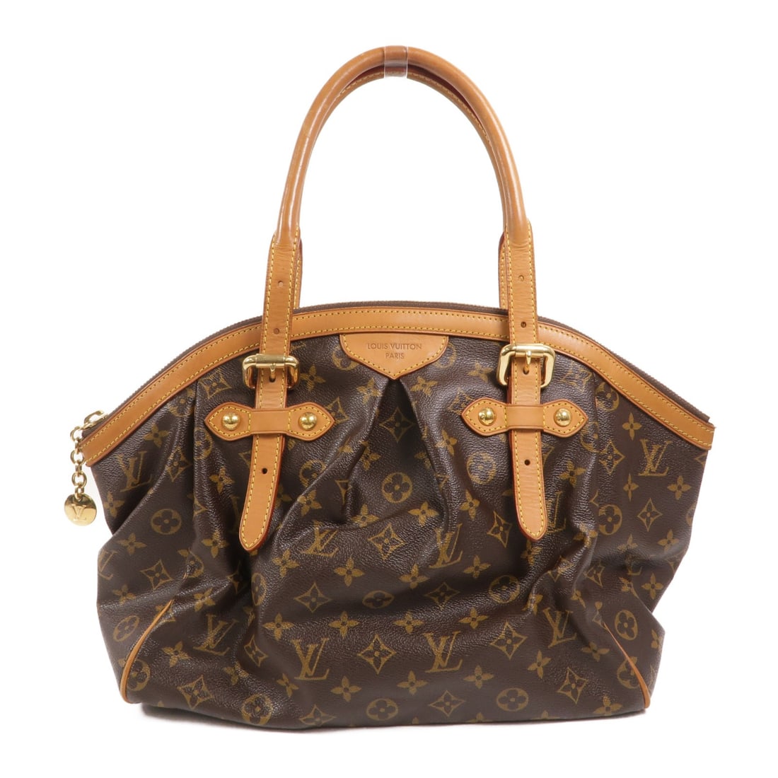 Louis Vuitton Tivoli GM Monogram Shoulder Bag M40144 Brown: Louis Vuitton Tivoli GM Monogram Shoulder Bag M40144 Brown Louis Vuitton Tivoli GM shoulder bag, model M40144, in brown Monogram x PVC coated canvas. It features a shoulder strap with a drop of 39-63 