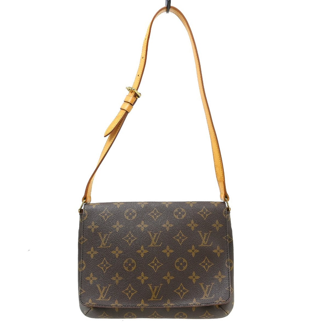 Louis Vuitton Musette Tango shoulder bag in brown monogram canvas: Louis Vuitton Musette Tango shoulder bag in brown monogram canvas Louis Vuitton Musette Tango shoulder bag in brown monogram canvas with leather trim. Made in France, this bag is presented in good con