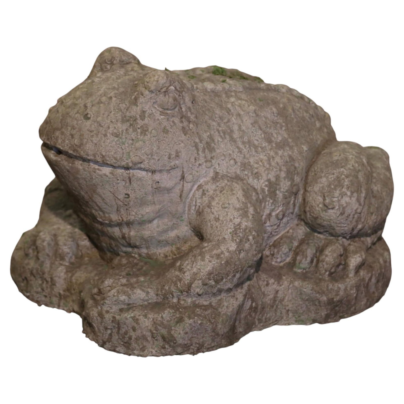 Vintage French Hand-Carved Stone Toad Fountain Sculpture 11" H (1 of 6)