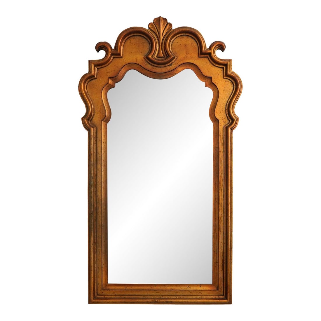 Drexel gold finish wall mirror Hollywood Regency style 29.5w x 52h (1 of 10)