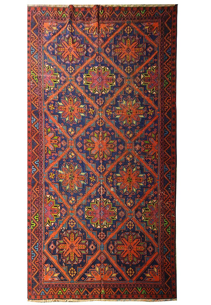 Antique Russian Sumak Flat Weave Rug 7.2 x 11.8 ft (1 of 14)