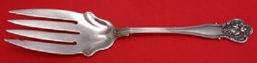 Durgin Sterling Silver Cold Meat Fork New Vintage 9 Inch Monogrammed (1 of 1)