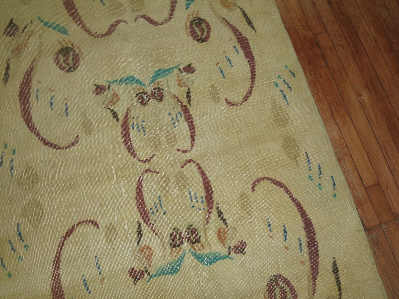 3' 11" x 7' 3" Anatolian Turkish Art Deco Accent Rug (1 of 4)
