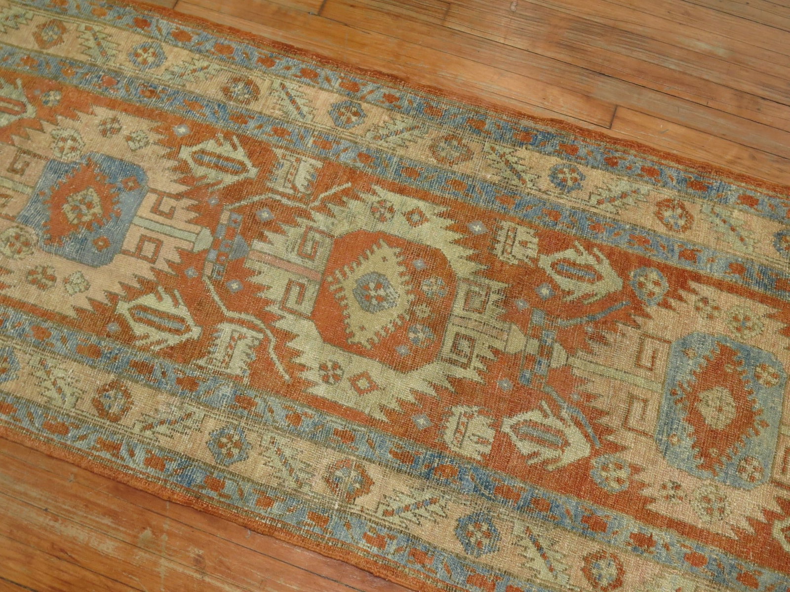 2' 10" x 15' 5" Antique Serapi Heriz Persian Runner (1 of 7)