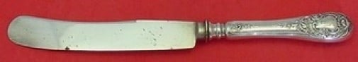Watson-Newell Cherub Sterling Silver Dinner Knife 10 1/4 Art Nouveau: Watson-Newell Cherub Sterling Silver Dinner Knife 10 1/4 Art Nouveau This exquisite dinner knife is a stunning example of Art Nouveau design, crafted by Watson-Newell. The Cherub pattern highlights th
