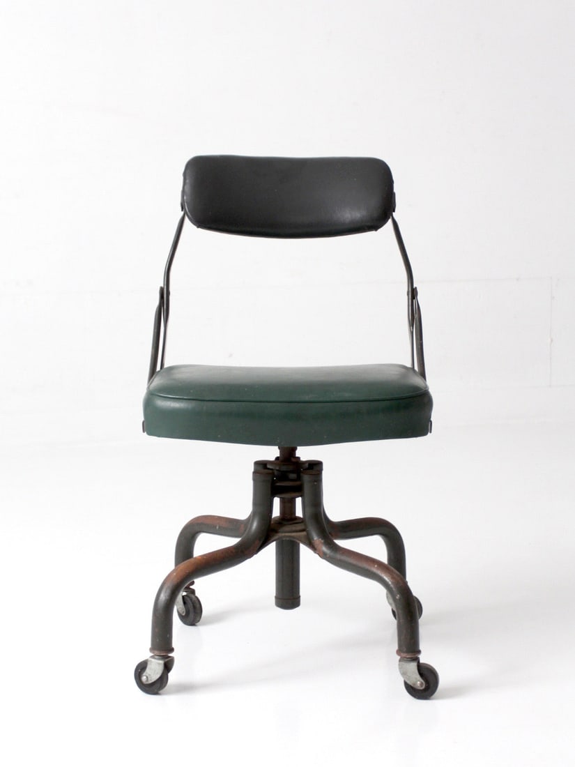 DoMore Steel Swivel Office Chair with Casters Vintage Industrial (1 of 13)