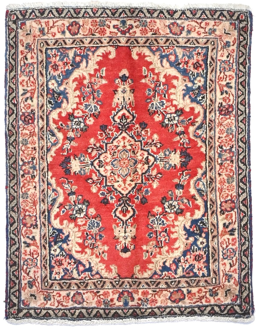 Handmade Vintage Floral Tribal Wool Area Rug 2'4 x 3'1: Handmade Vintage Floral Tribal Wool Area Rug 2'4 x 3'1 Enhance your space with this exquisite handmade vintage area rug featuring a vibrant floral tribal design. Crafted in Western Asia during the 197