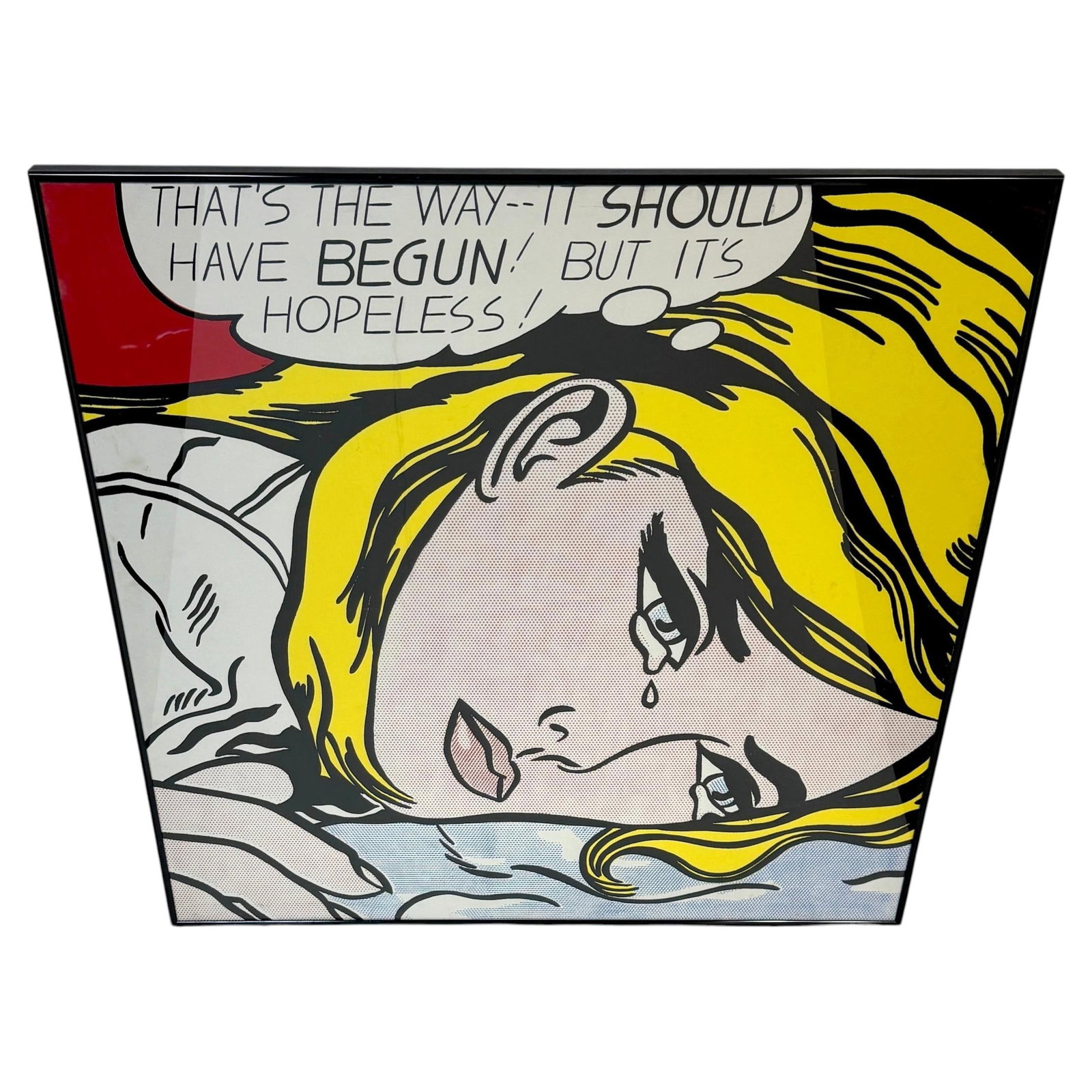 36 in Pop Art Screenprint after Roy Lichtenstein That's The Way It Should Have Begun (1 of 14)