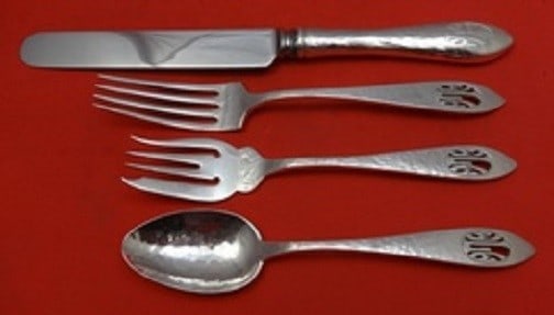 Schofield Revere Sterling Silver 4-Piece Place Setting with Monogram: Schofield Revere Sterling Silver 4-Piece Place Setting with Monogram This exquisite 4-piece place setting in the Revere pattern by Schofield is crafted from high-quality sterling silver, making it a t