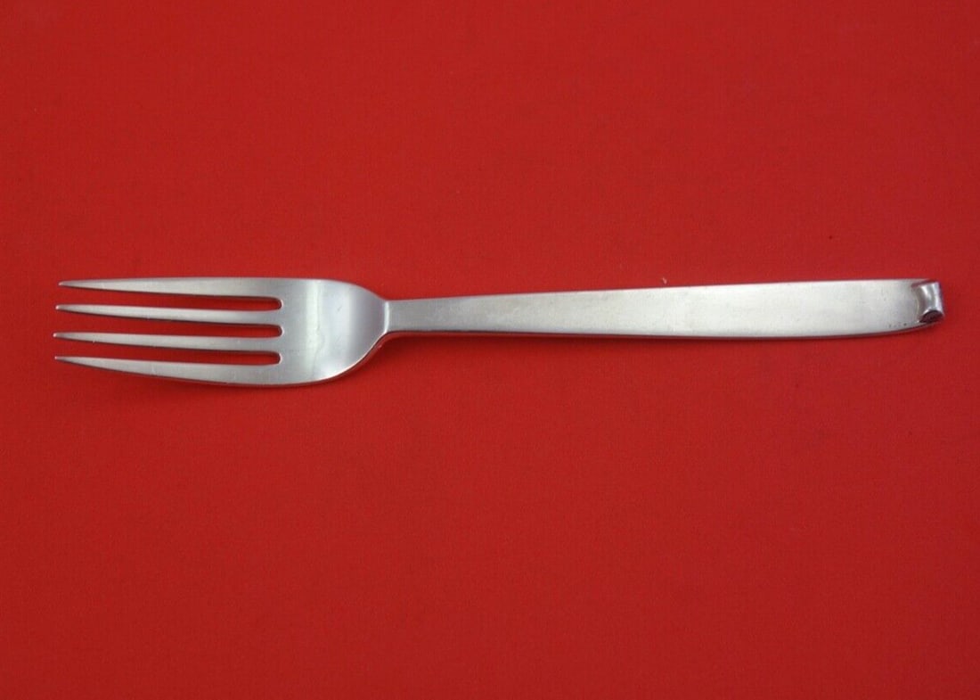 Porter Blanchard Nordic Pattern Sterling Silver Fork 7 Inch: Porter Blanchard Nordic Pattern Sterling Silver Fork 7 Inch This 7-inch fork is crafted from sterling silver in the Nordic pattern by Porter Blanchard, dating between 1900 and 1940. It features a regu