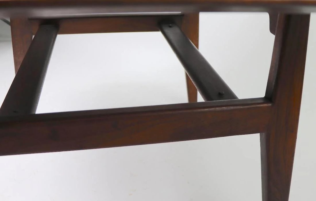 Jens Risom Walnut Square Table 32x32 Brown Design - 6